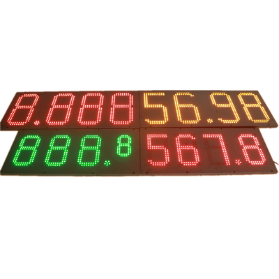 Outdoor Red 7 Segment Display Screen LED Gas Station Sign Board