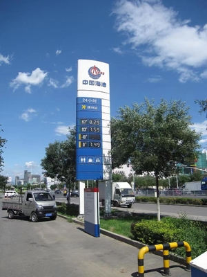 Reflective Energy Saving Fuel Price Flip Signs Filling Station Oil Price Display Signs