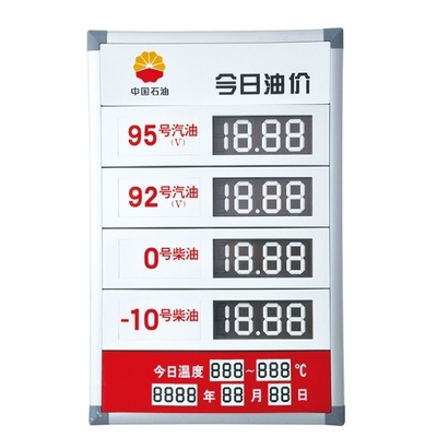 7 Segment Petrol Station Price Signs White 1.4'' Digital Numbers Display