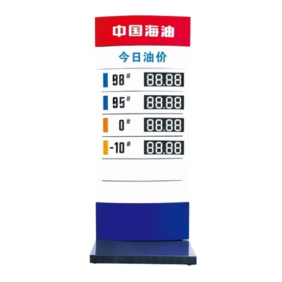 Compact Lightweight Petrol Price Sign Transcoded Digital Price Sign