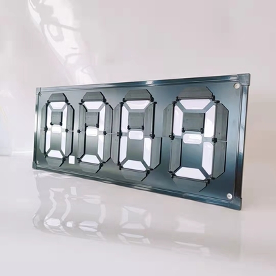 Magnetic Flip Gas Station Fuel Price Display Black Background Red Letters