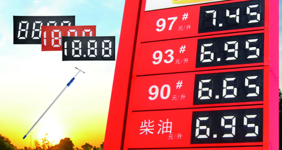 Waterproof Transparent Digital 7 Segment Display Digital Signage And Displays