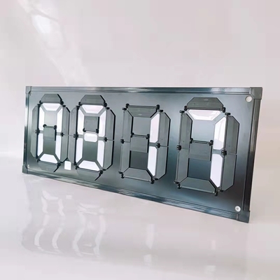 Magnetic Flip Gas Station Fuel Price Display Black Background Red Letters
